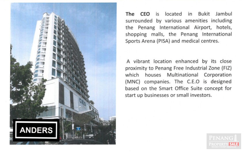 The CEO Soho Executive Suites Office Airbnb @ Bukit Jambul For Sale