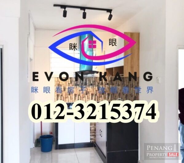 Taman Skyridge Apartment @Tanjung Tokong 750sf Extra 1 room Unfurnishe