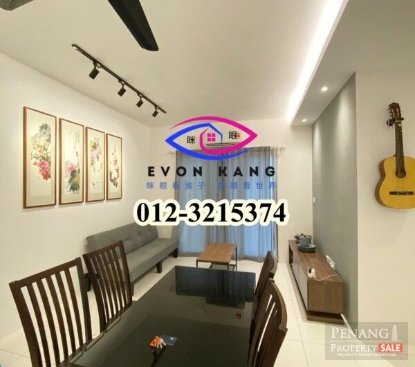Tri Pinnacle in Tanjung Tokong 800SF Fully Furnished With Office Room
